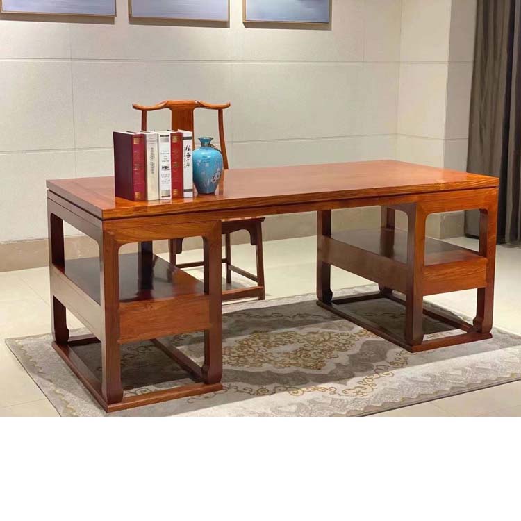 缅甸花梨木红木木书桌